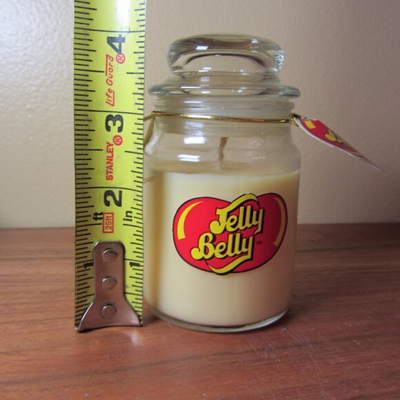4 oz jelly belly buttered popcorn jar candle UNUSED rare & discontinued (W3767) - Picture 2 of 4